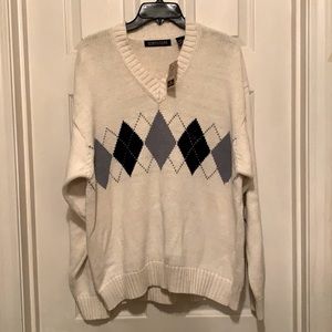 VINTAGE Structure Men Grandpa V Neck Sweater Sz M NWT